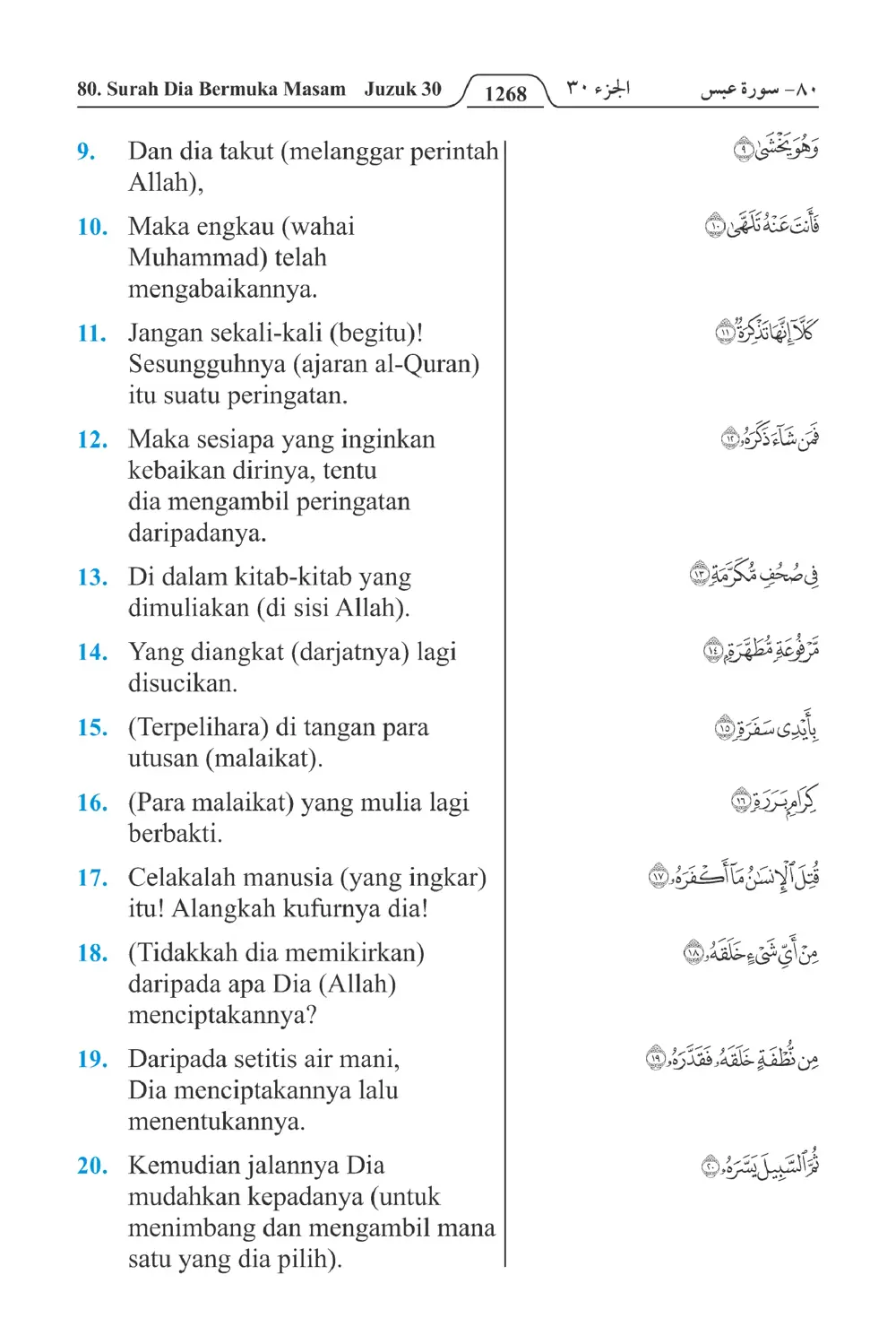 Dia Bermuka Masam