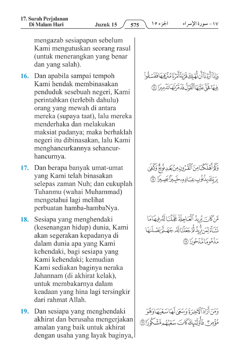 Perjalanan Di Malam Hari